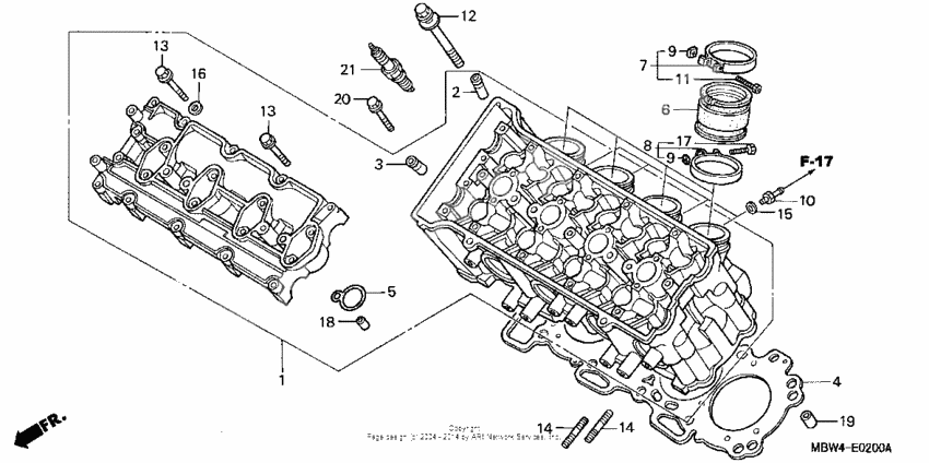 Cylinder head ('99-'00)