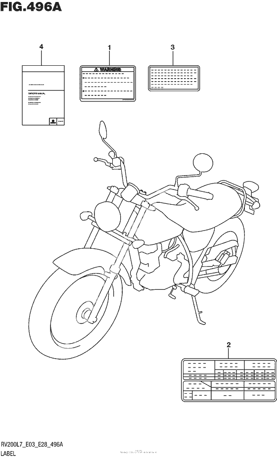 Информационные наклейки (Rv200L7 E03)