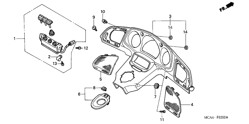 Meter panel              

                  GL1800A1/A2/A3/A4/A5