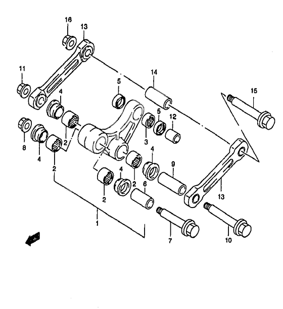 Rear cushion lever              

                  Model w/x