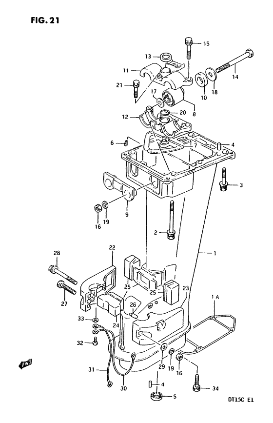 Drive shaft housing