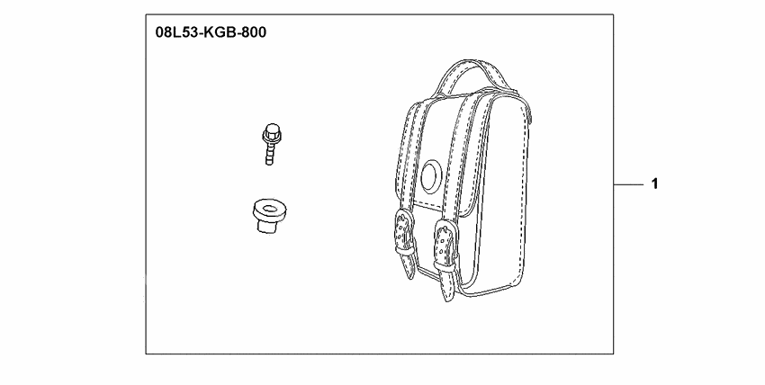 Leather backrest bag