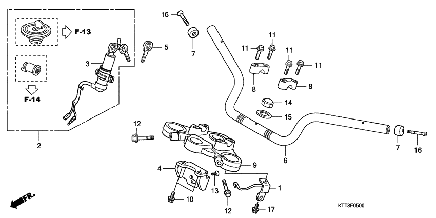 Handle pipe/top bridge