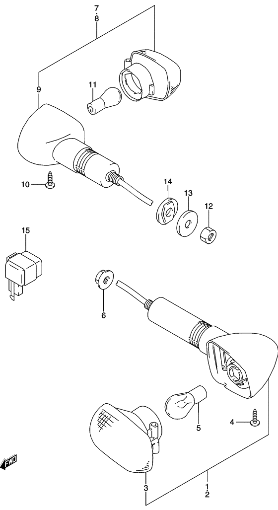 Turnsignal front & rear lamp              

                  P24