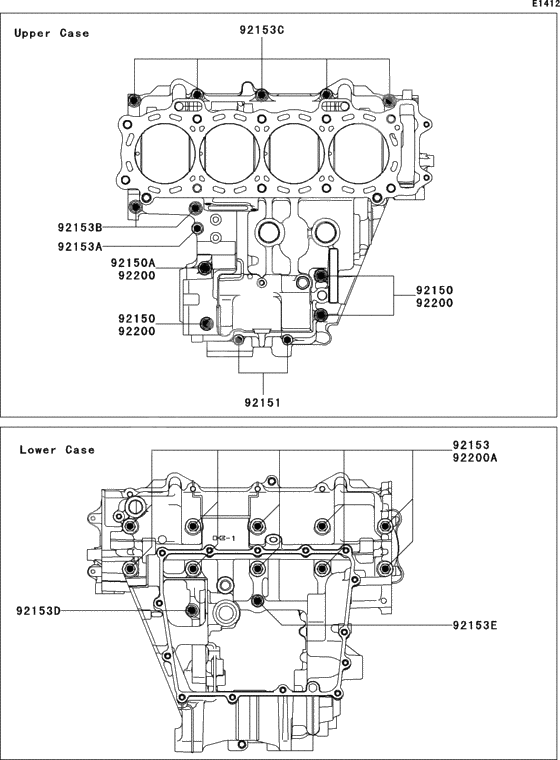 Crankcase bolt pattern