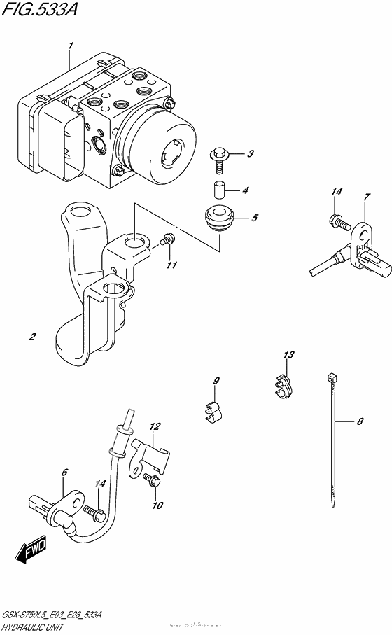 Hydraulic Unit (Gsx-S750Al5 E28)