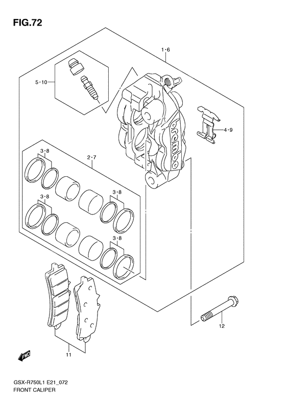 Front caliper