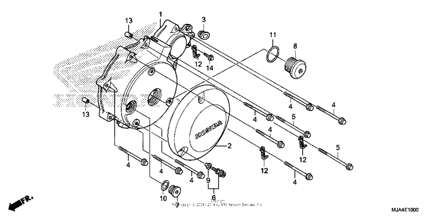 Left crankcase cover (1)