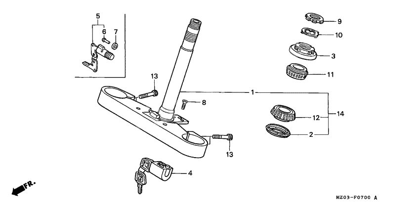 Steering stem