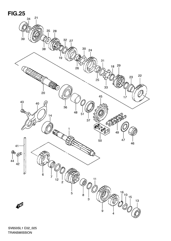 Transmission              

                  Sv650sal1 e24