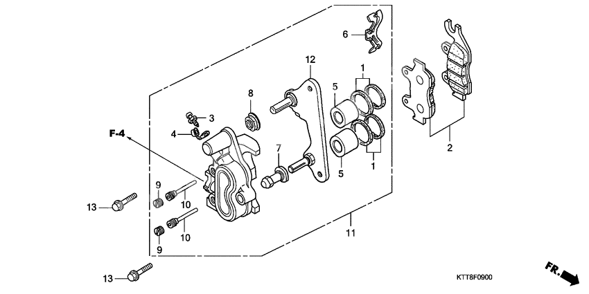 Front brake caliper