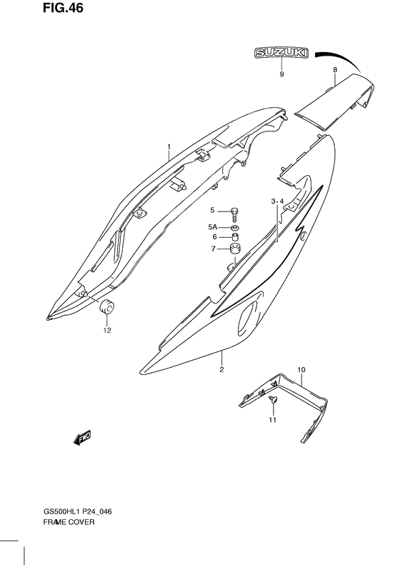 Frame cover              

                  Gs500fh