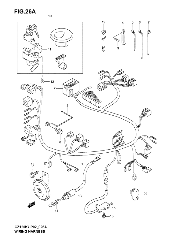 Wiring harness              

                  Model k7