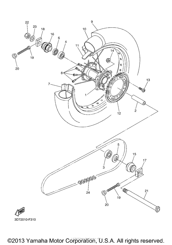 Заднее колесо