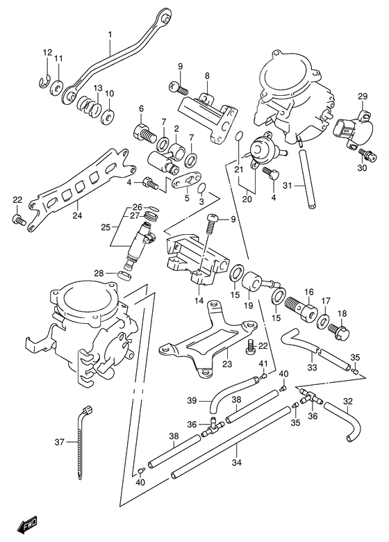 Throttle body fitting parts