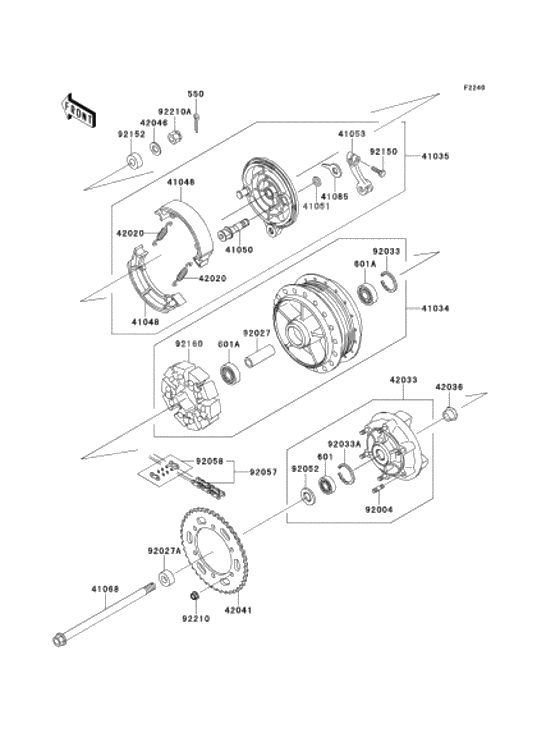 Rear wheel/chain