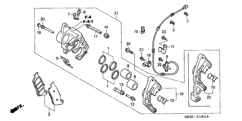 Front brake caliper              

                  R.