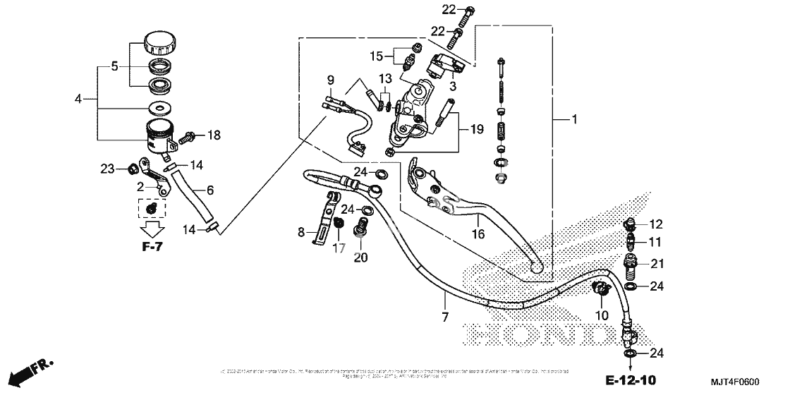 Главный цилиндр сцепления