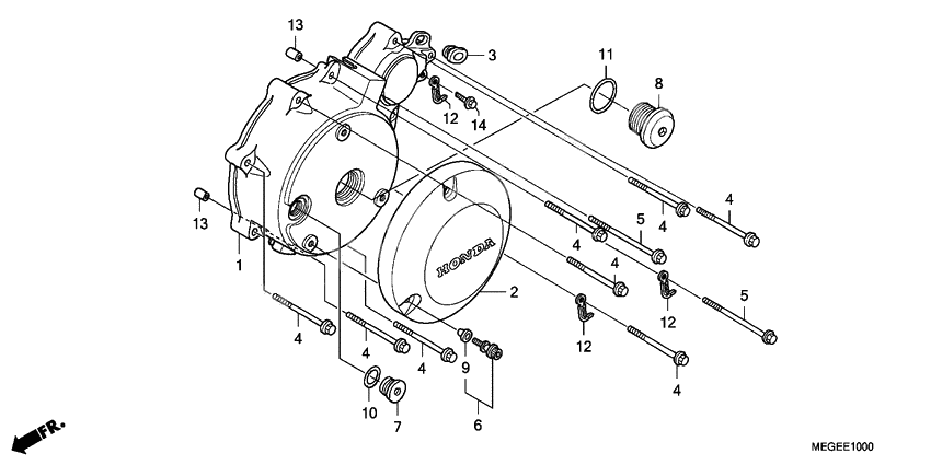 Left crankcase cover
