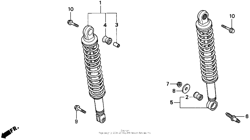 Rear shock absorber