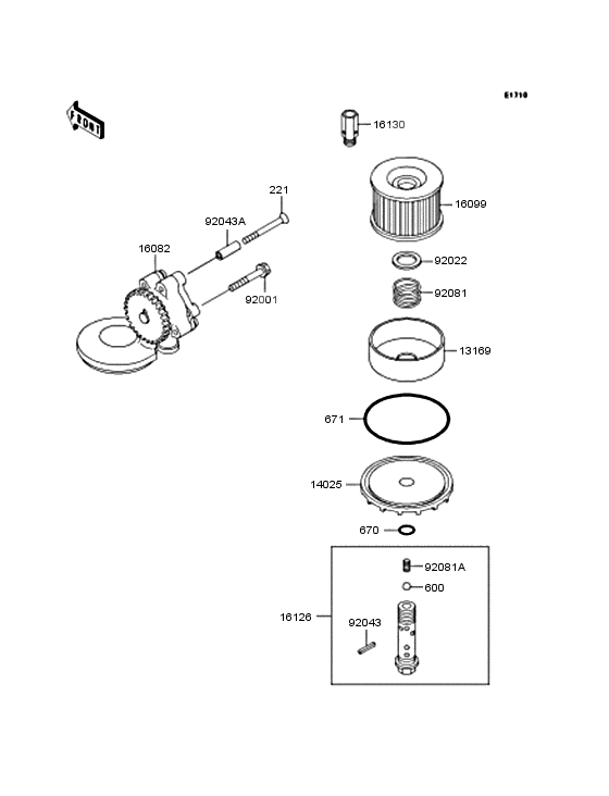 Oil pump/oil filter