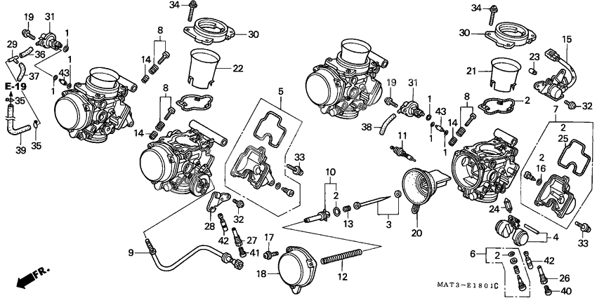 Carburetor assy              

                  COMPONENT PARTS