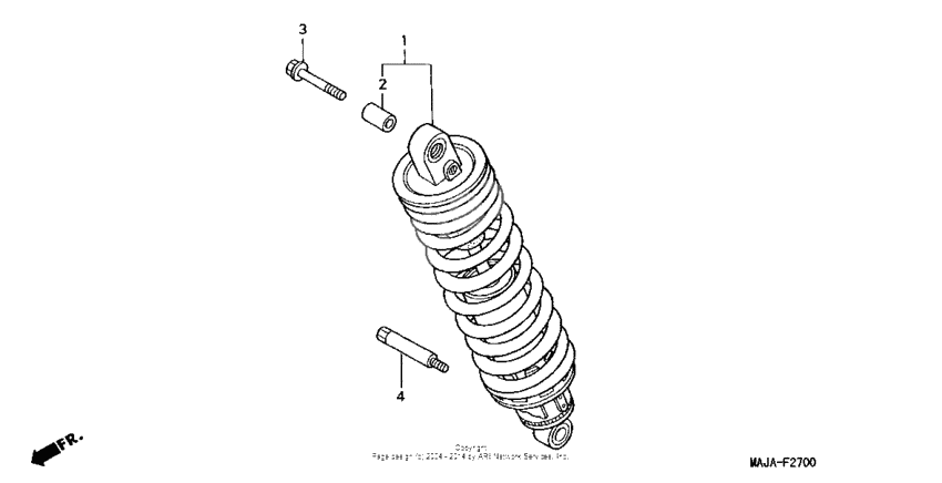 Rear shock absorber