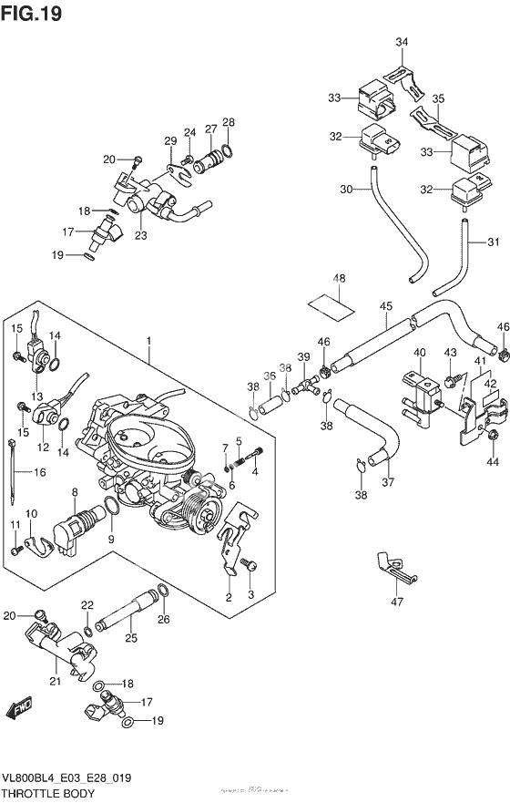 Throttle Body (Vl800Bl4 E33)