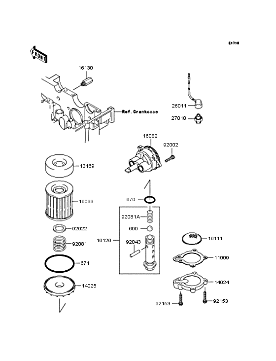 Oil pump/oil filter