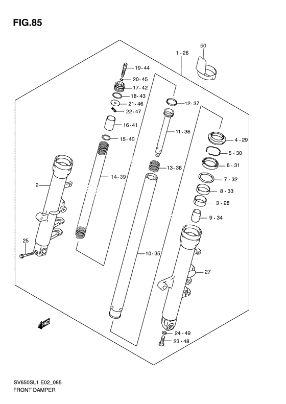 Front damper              

                  Sv650sl1 e2