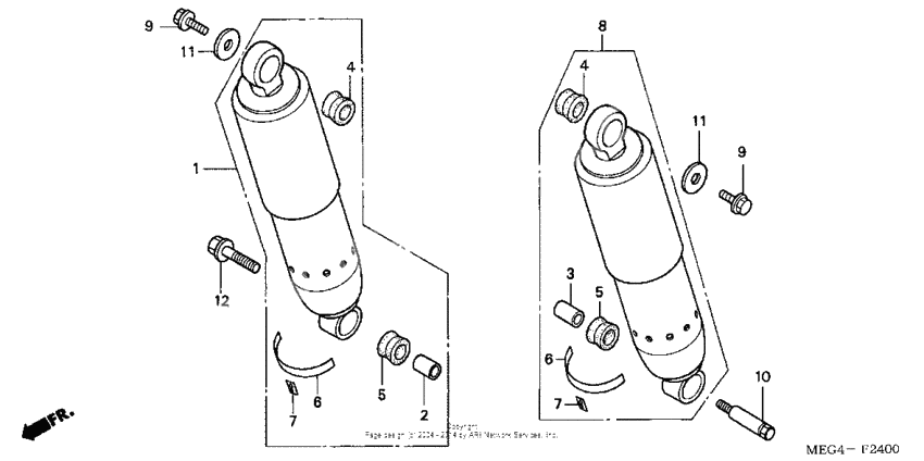 Rear shock absorber