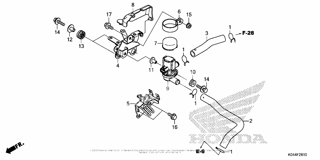 Air injection solenoid valve