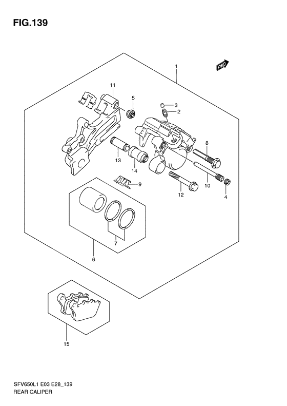 Rear caliper              

                  Sfv650l1 e3