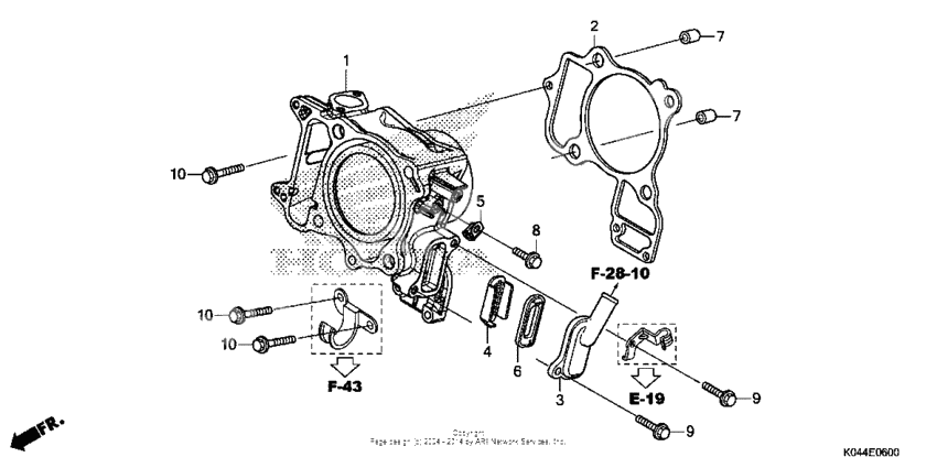 Cylinder + reed valve