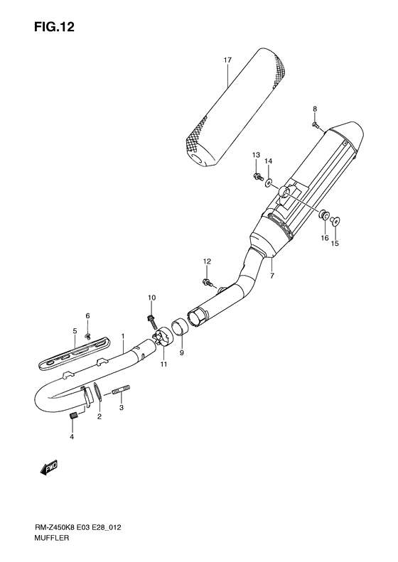 Muffler comp              

                  Rm-z450k8/k9