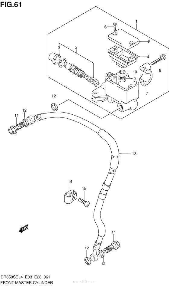Передний тормозной цилиндр
