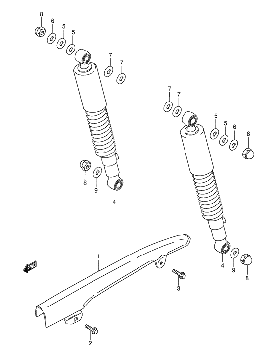Rear shock absorber              

                  E71, e94, p9, p94