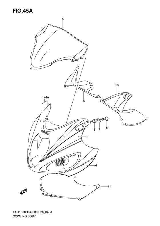 Cowling body              

                  Model k5