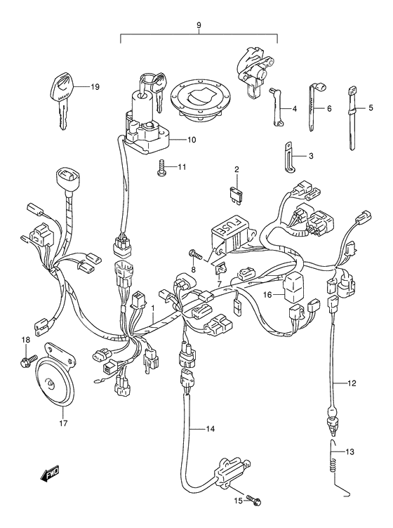 Wiring harness              

                  Model y/k1