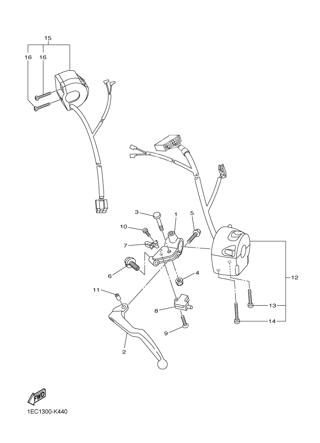 HANDLE SWITCH AND LEVER
