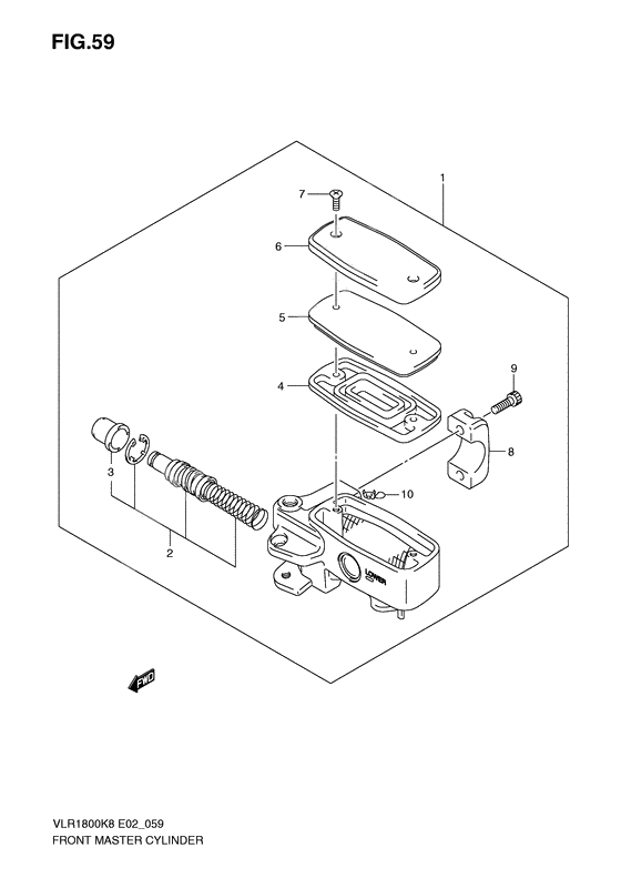 Front master cylinder