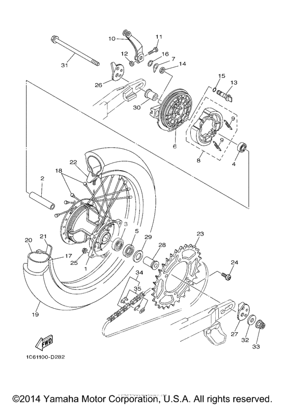 Заднее колесо