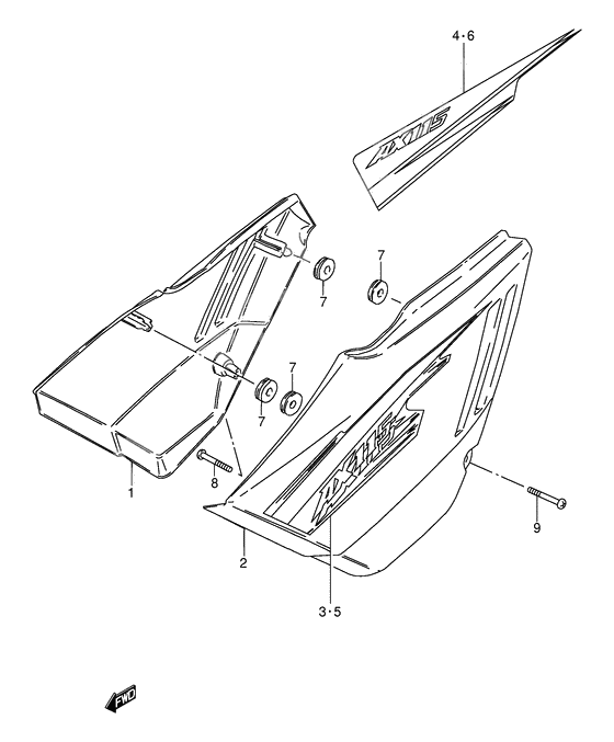 Frame cover              

                  Model w