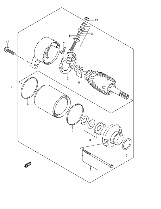 Starting motor