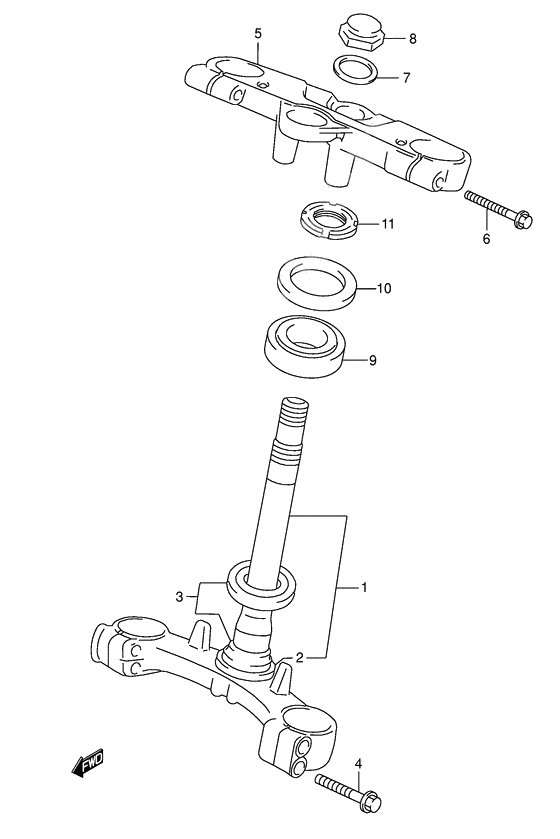 Steering stem              

                  Model k3