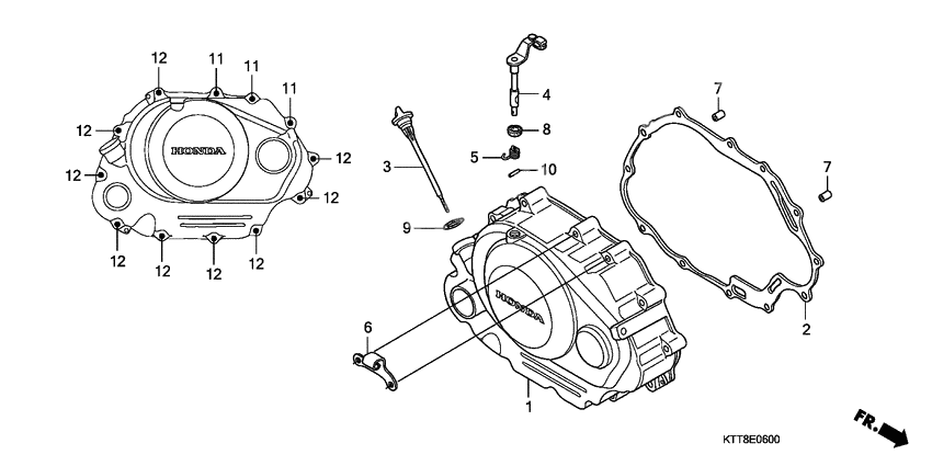 Right crankcase cover