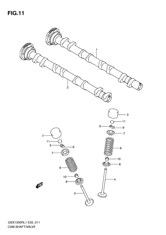 Camshaft/valve