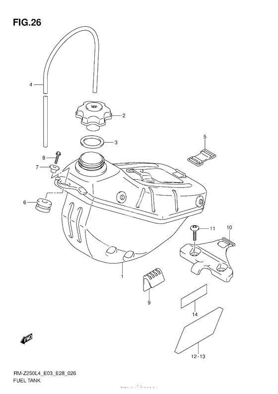 Fuel tank t o/i