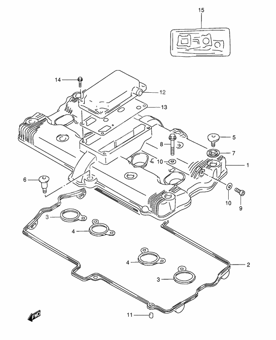 Cylinder head cover