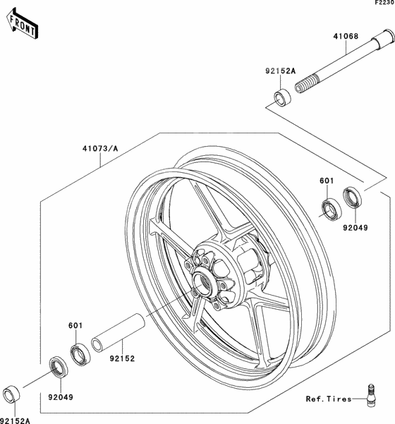 Front hub